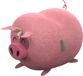 Pig plush from the farm